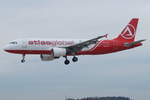 AtlasGlobal Ukraine Airbus A320-214 UR-AJA, cn(MSN): 1213,
Zürich-Kloten Airport, 24.11.2016.