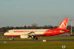 AtlasGlobal Airbus A320 TC-AGU beim Start am Airport Hamburg Fuhlsbüttel Helmut Schmidt am 27.11.16