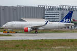 SAS, D-AUAJ, (later Reg.: SE-ROR),Airbus, A320-251N, 12.06.2019, XFW, Hamburg-Finkenwerder, Germany        