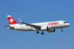 SWISS International Air Lines, HB-JDB, Airbus A320-271N, msn: 9373,  Riederalp , 05.August 2020, ZRH Zürich, Switzerland.