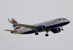 British Airways, Airbus A 320-251N, G-TTNK, BER, 18.03.2023