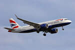 British Airways, G-TTNS, Airbus A320-251N, msn: 11026, 03.Juli 2023, LHR London Heathrow, United Kingdom.