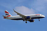 British Airways, G-TTNG, Airbus A320-251N, msn: 8431, 06.Juli 2023, LHR London Heathrow, United Kingdom.