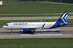Aegean Airlines, SX-NEB, Airbus A320-271N, msn: 9514, 30.März 2025, ZRH Zürich, Switzerland.