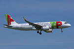 TAP Air Portugal, CS-TVG, Airbus A320-251N,  Amadeo De Souza Cardozo , 08.April 2025, ZRH Zürich, Switzerland.