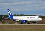 Aegean, Airbus A 320-271N, SX-NEV, BER, 06.04.2025