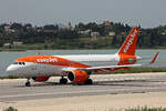 easyJet, G-UZHO Airbus A320-251N, msn: 8411, 24.Mai 2025, CFU Corfu, Greece.