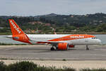 easyJet, G-UZLZ Airbus A320-251N, msn: 12334, 25.Mai 2025, CFU Corfu, Greece.