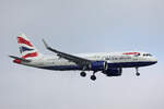 British Airways, G-TTSB, Airbus A320-251N, msn: 12416, 20.Januar 2026, ZRH Zürich, Switzerland.