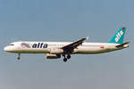 Air Alfa, TC-ALL, Airbus A321-131, msn: 604, Juni 1999, ZRH Zürich, Switzerland.