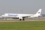 Spanair, EC-HRG, Airbus A321-231, msn: 1366, 11.September 2011, MUC München, Germany.