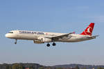 Turkish Airlines, TC-JSD, Airbus A321-231, msn: 5388,  Kız Kulesi , 29.September 2018, ZRH Zürich, Switzerland.