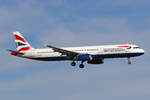 British Airways, G-EUXC, Airbus A321-231, msn: 2305, 22.Februar 2020, ZRH Zürich, Switzerland.
