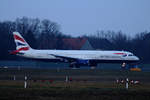 British Airways, Airbus A 321-231, G-EUXG, TXL, 15.02.2020