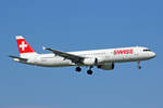 SWISS International Air Lines, HB-IOD, Airbus A321-111, msn: 522,  Zermatt , 21.August 2020, ZRH Zürich, Switzerland.
