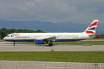 British Airways, G-EUXD, Airbus A321-231, msn: 2320, 01.September 2007, GVA Genève, Switzerland.