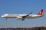 Turkish Airlines, TC-JTL, Airbus A321-231, msn: 7166,  Çengelköy , 18.April 2022, ZRH Zürich, Switzerland.