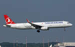 Turkish Airlines, TC-JTN, Airbus A321-231, msn: 7274,  Köyceğiz , 11.Juli 2023, MXP Milano Malpensa, Italy.