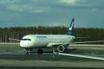 Finnair Airbus A321 OH-LZE nach der Landung am 24.03.09 in Helsinki-Vantaa.