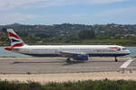 BA Euroflyer, G-EUXJ, Airbus A321-231, msn: 3081, 25.Mai 2025, CFU Corfu, Greece.