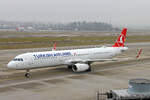 Turkish Airlines, TC-JTH, Airbus A321-231, msn: 7145,  Ayvacık , 19.Januar 2026, ZRH Zürich, Switzerland.