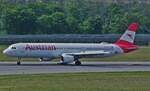 OE-LBD, Austrian Airlines, Airbus A 321-211 ist soeben auf dem Flughafen von Wien - Schwechat gelandet. 04.05.2026