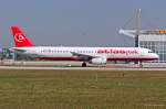 TC-ETF / AtlasJet / A321-231 beim Start in MUC nach Istanbul (SAW) 16.08.2013