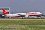 TC-ATB / Atlasjet / A321-211 bei der Landung in MUC aus Antalya (AYT) 01.08.2014