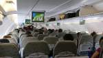 Innenansicht des A321 mit der Kennung VN-A601 am 19.4.2015 in Saigon. Vietnam Airlines