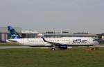 jetBlue Airways,D-AVXN,Reg.N950JT,(c/n 6609),Airbus A321-200(SL),11.05.2015,XFW-EDHI,Hamburg-Finkenwerder,Germany