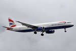 British Airways, G-EUXI, Airbus A321-231, 01.Juli 2016, LHR London Heathrow, United Kingdom.