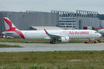 Air Arabia, D-AVXG, (later Reg.: A6-ATC), Airbus, A321-251NX, 12.06.2019, XFW, Hamburg-Finkenwerder, Germany            