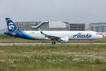 Alaska Airlines, D-AZAX, (later Reg.: N929VA),Airbus, A321-253N, 12.06.2019, XFW, Hamburg-Finkenwerder, Germany      