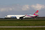 4X-AGH Arkia - Israeli Airlines Airbus A321-251NX beim Start in Amsterdam Schiphol am 14.04.2019.