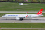 Turkish Airlines, TC-LST, Airbus A321-271NX, msn: 9326, 09.April 2021, ZRH Zürich, Switzerland.