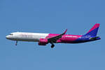 WIZZ Air, HA-LVP, Airbus 321-271NX, msn: 10227, 01.Juli 2021, MXP Milano Malpensa, Italy.