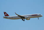 Swiss, Airbus A 321-271NX, HB-JPB, BER, 21.06.2022