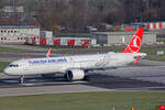 Turkish Airlines, TC-LTA, Airbus A321-271NX, msn: 9567, 20.Januar 2023, ZRH Zürich, Switzerland.
