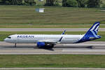 Aegean Airlines, SX-NAE, Airbus A321-271NX, msn: 10704, 29.Mai 2023, ZRH Zürich, Switzerland.