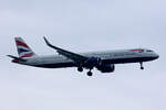 British Airways, G-NEOS, Airbus A321-251NX, msn: 8637, 04.Juli 2023, LHR London Heathrow, United Kingdom.