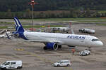 Aegean Airlines, SX-NAH, Airbus A321-271NX, msn: 10844, 14.Oktober 2023, ZRH Zürich, Switzerland.