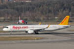 Pegasus Airlines, TC-RFD, Airbus A321-251NX, msn: 12008,  Ahsen , 08.März 2025, ZRH Zürich, Switzerland.