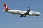 Turkish Airlines, A321-200 Neo, TC-LTG, 22.6.25, Zürich