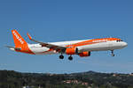 easyJet, G-UZMJ, Airbus A321-251NX, msn: 9768, 27.Mai 2025, CFU Corfu, Greece.