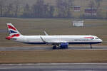 British Airways, G-NEOP, Airbus A321-251NX, msn: 8469, 23.Januar 2026, ZRH Zürich, Switzerland.