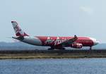 PK-XRA, Airbus A 330-343, Air Asia auf dem Weg zum Start in Denpasar (DPS) am 6.10.2017