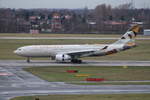 A330-200 A6-EYK der Etihad Airways bei der Landung in Düsseldorf am 20.12.18  
