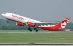 Und weil es so schn war noch einer: D-ALPJ (Airbus A 330-223) beim Start in Dsseldorf.