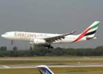Emirates, A6-EAD, Airbus A 330-200, 2009.09.09, DUS, Dsseldorf, Germany