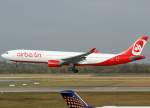 Air Berlin, D-AERQ (aktuelle-AB-Lackierung), Airbus A 330-300, 2009.10.24, DUS, Dsseldorf, Germany